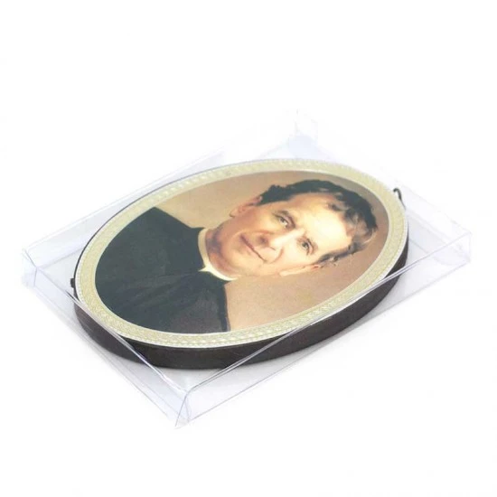 Quadretto Ovale San Giovanni Bosco Stampa Su Legno 10x15 Cm 2 Quadretto Ovale San Giovanni Bosco Stampa Su Legno 10x15 Cm - immagine 2