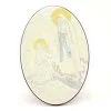 Quadro Madonna Di Lourdes Alluminio Decori Dorati 17x25 Cm