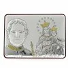 Quadretto Don Bosco E Maria Ausiliatrice In Alluminio 10x7 Cm