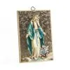 Quadretto Madonna Miracolosa Oro A Caldo 15x10 Cm