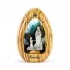 Quadretto Legno Madonna Di Lourdes Con Led 8x11 Cm