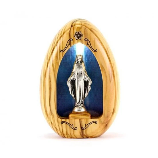 Quadretto Legno Madonna Miracolosa Con Led 8x11 Cm 1 Quadretto Legno Madonna Miracolosa Con Led 8x11 Cm