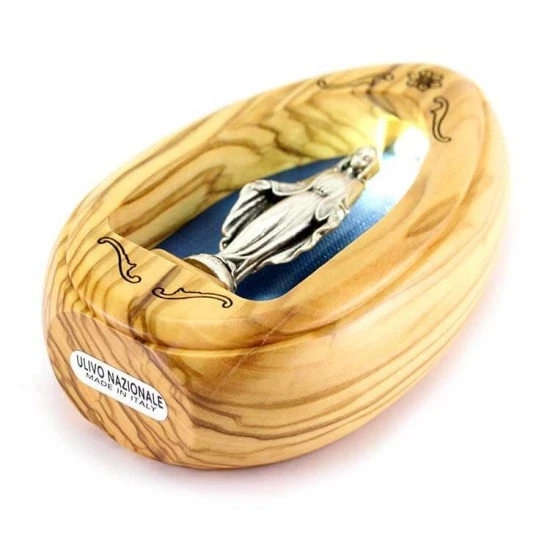 Quadretto Legno Madonna Miracolosa Con Led 8x11 Cm 2 Quadretto Legno Madonna Miracolosa Con Led 8x11 Cm - immagine 2