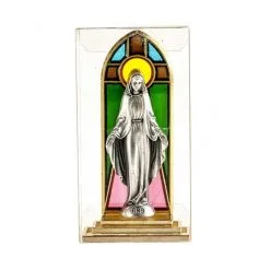 Quadretto Madonna Miracolosa Vetrata 12x6 Cm -Sconto Rosari Fai da Te in Italia 1360026 d quadretto vetrata madonna miracolosa misura cm 12x6 550x550w