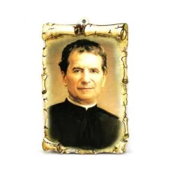 Quadretto Pergamena Don Bosco 15x10 Cm