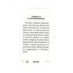 Immagine San Giovanni Bosco Con Preghiera 11x6 Cm Pz 100 -Sconto Rosari Fai da Te in Italia 13800144 immagine san giovanni bosco con preghiera 11x6 cm pz 100b 550x550w