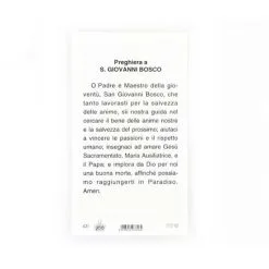 Immagine San Giovanni Bosco-A Con Preghiera 11x6 Cm Pz 100 -Sconto Rosari Fai da Te in Italia 13800145 immagine san giovanni bosco a con preghiera 11x6 cm pz 100b 550x550w