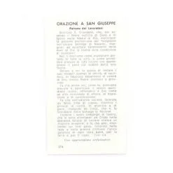 Immagine San Giuseppe Falegname Con Preghiera 6x11 Cm Pz 100 -Sconto Rosari Fai da Te in Italia 13800165 immagine san giuseppe falegname con preghiera 6x11 cm pz 100b 550x550w