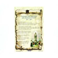 Cartoncino Preghiera Madonna Di Fatima 10x15 Cm 100 Pz