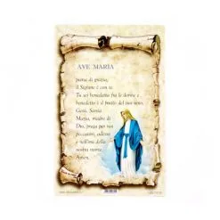 Cartoncino Preghiera - Ave Maria 10x15 Cm 100 Pz