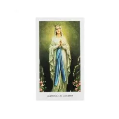Immagine Madonna Di Lourdes-A Con Preghiera 11x6 Cm Pz 100