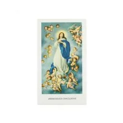 Immagine Immacolata Murillo Con Preghiera 11x6 Cm Pz 100