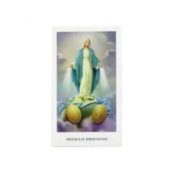 Immagine Medaglia Miracolosa-A Con Preghiera 11x6 Cm Pz 100