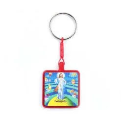 Portachiavi Gesù Misericordioso 3,5x9 Cm Stefano Calisti