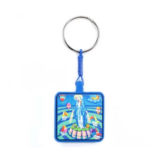 Portachiavi Madonna Miracolosa 3,5x9 Cm Stefano Calisti 1 Portachiavi Madonna Miracolosa 3,5x9 Cm Stefano Calisti