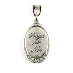 Portachiavi Santa Rita Con Fiori 3x10 Cm -Sconto Rosari Fai da Te in Italia 14100153 portachiavi santa rita ovale in metallo misura cm 3x10c 550x550w