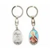 Portachiavi San Biagio Con Rose 3x10 Cm