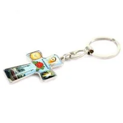 Portachiavi Croce Madonna Di Medjugorje 3x10 Cm -Sconto Rosari Fai da Te in Italia 14100180 portachiavi croce madonna di medjugorje argentato 3x10 cmd 550x550w