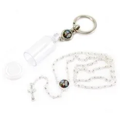 Portachiavi Madonna Di Lourdes Con Rosario 2x5 Cm -Sconto Rosari Fai da Te in Italia 14100189 portachiavi madonna di lourdes con rosario 2x5 cmc 550x550w