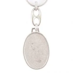 Portachiavi Ovale In Metallo San Domenico Savio 3x10 Cm -Sconto Rosari Fai da Te in Italia 14100193 portachiavi ovale in metallo san domenico savio 3x10 cmd 550x550 1