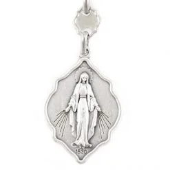 Portachiavi In Metallo Madonna Miracolosa 3x9 Cm -Sconto Rosari Fai da Te in Italia 14100206 portachiavi in metallo madonna miracolosa 3x9 cmb 550x550 1