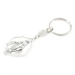 Portachiavi In Metallo Madonna Miracolosa 3x9 Cm -Sconto Rosari Fai da Te in Italia 14100206 portachiavi in metallo madonna miracolosa 3x9 cmc 550x550 1