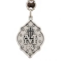 Portachiavi In Metallo Madonna Miracolosa 3x9 Cm -Sconto Rosari Fai da Te in Italia 14100206 portachiavi in metallo madonna miracolosa 3x9 cmf 550x550 1