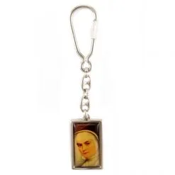 Portachiavi Metallo Santa Giovanna Antida Thouret 2x11 Cm