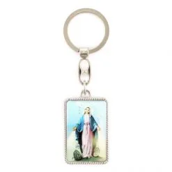 Portachiavi Madonna Miracolosa Con Stemma 3x10 Cm -Sconto Rosari Fai da Te in Italia 14100222 portachiavi madonna miracolosa con stemma 3x10 cmd 550x550 1