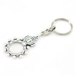 Portachiavi San Benedetto Con Anello Basco 3,5x10 Cm -Sconto Rosari Fai da Te in Italia 14100227 portachiavi san benedetto con anello basco 3 5x10 cmd 550x550 1