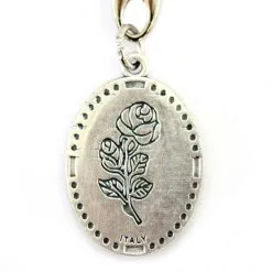 Portachiavi Madonna Di Lourdes Ovale Smalto 3x9,5 Cm -Sconto Rosari Fai da Te in Italia 14100234 portachiavi madonna di lourdes ovale smalto 3x9 5 cme 550x550 1