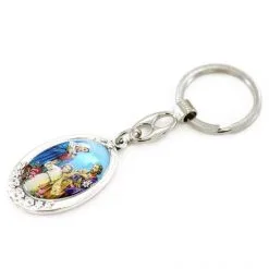 Portachiavi Sacra Famiglia Con Rose 3x10 Cm -Sconto Rosari Fai da Te in Italia 14100235 portachiavi sacra famiglia con rose 3x10 cmd 550x550 1