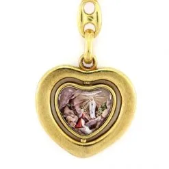 Portachiavi Cuore Girevole Madonna Di Lourdes 3,3x8,5 Cm -Sconto Rosari Fai da Te in Italia 14100239 portachiavi cuore girevole madonna di lourdes 3 3x8 5 cmc 550x550 1