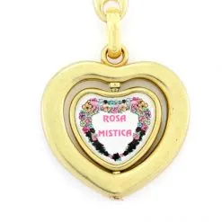 Portachiavi Cuore Girevole Madonna Rosa Mistica 3,3x8,5 Cm -Sconto Rosari Fai da Te in Italia 14100240 portachiavi cuore girevole madonna rosa mistica 3 3x8 5 cmd 550x550 1