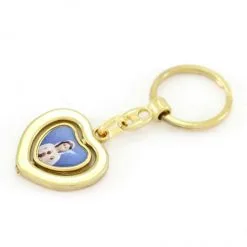 Portachiavi Cuore Girevole Madonna Rosa Mistica 3,3x8,5 Cm -Sconto Rosari Fai da Te in Italia 14100240 portachiavi cuore girevole madonna rosa mistica 3 3x8 5 cme 550x550 1