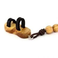 Portachiavi Sandalo Francescano Con 5 Grani 1,5x3,5 Cm -Sconto Rosari Fai da Te in Italia 14100243 portachiavi sandalo francescano con 5 grani 1 5x3 5 cmd 550x550 1