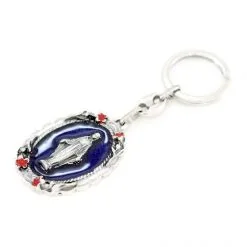 Portachiavi Con Fiori Madonna Miracolosa 3,5x10 Cm 9 Portachiavi Con Fiori Madonna Miracolosa 3,5x10 Cm -Sconto Rosari Fai da Te in Italia 14100244 portachiavi con fiori madonna miracolosa 3 5x10 cme 550x550 1