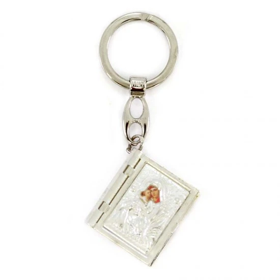Portachiavi Metallo Ossidato Libro Apribile Con Rosario 3x9 Cm 1 Portachiavi Metallo Ossidato Libro Apribile Con Rosario 3x9 Cm