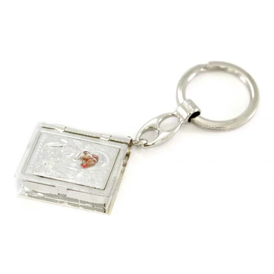 Portachiavi Metallo Ossidato Libro Apribile Con Rosario 3x9 Cm 4 Portachiavi Metallo Ossidato Libro Apribile Con Rosario 3x9 Cm - immagine 4