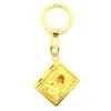 Portachiavi Metallo Dorato Libro Apribile Con Rosario 3x9 Cm