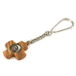 Portachiavi Croce Legno Ulivo Medjugorje 3,5x12 Cm -Sconto Rosari Fai da Te in Italia 14100250 portachiavi croce legno ulivo medjugorje 3 5x12 cme 550x550 1