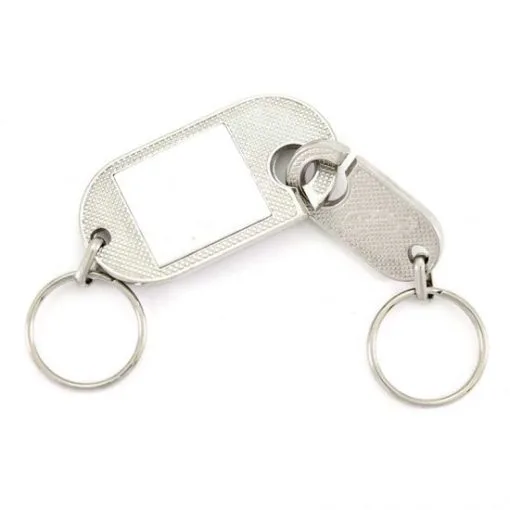 Portachiavi Doppio Anello Sganciabile 8 Cm -Sconto Rosari Fai da Te in Italia 14100255 portachiavi in metallo doppio anello 8 cma 550x550 1