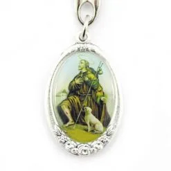 Portachiavi San Rocco Con Rose 3x10 Cm 6 Portachiavi San Rocco Con Rose 3x10 Cm -Sconto Rosari Fai da Te in Italia 14100259 portachiavi san rocco con rose 3x10 cmc 550x550 1