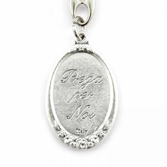 Portachiavi San Rocco Con Rose 3x10 Cm 4 Portachiavi San Rocco Con Rose 3x10 Cm - immagine 4