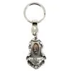 Portachiavi Acquasantiera Madonna Di Lourdes 2,8x8,5 Cm
