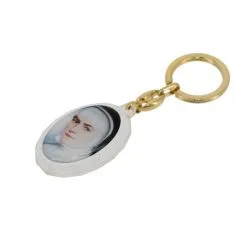Portachiavi Ovale Santa Giovanna Antida 3,2x10 Cm -Sconto Rosari Fai da Te in Italia 14100274 portachiavi ovale santa giovanna antida 32x10 cmb 550x550 1