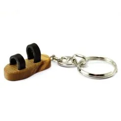 Portachiavi Sandalo Francescano In Ulivo 1,5x3,5 Cm -Sconto Rosari Fai da Te in Italia 1410075 portachiavi in legno di ulivo sandalo francescano misura cm 1 5x3 5a 550x550w