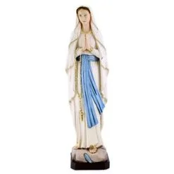 Statua Madonna Di Lourdes In Resina Colorata 60 Cm