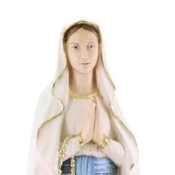 Statua Madonna Di Lourdes In Resina Colorata 60 Cm -Sconto Rosari Fai da Te in Italia 154001001 statua madonna di lourdes in resina colorata 60 cmc 550x550 1