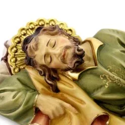 Statua San Giuseppe Dormiente In Legno Colorato 35 Cm -Sconto Rosari Fai da Te in Italia 154001029 statua san giuseppe dormiente in legno colorato 35 cmc 550x550 1